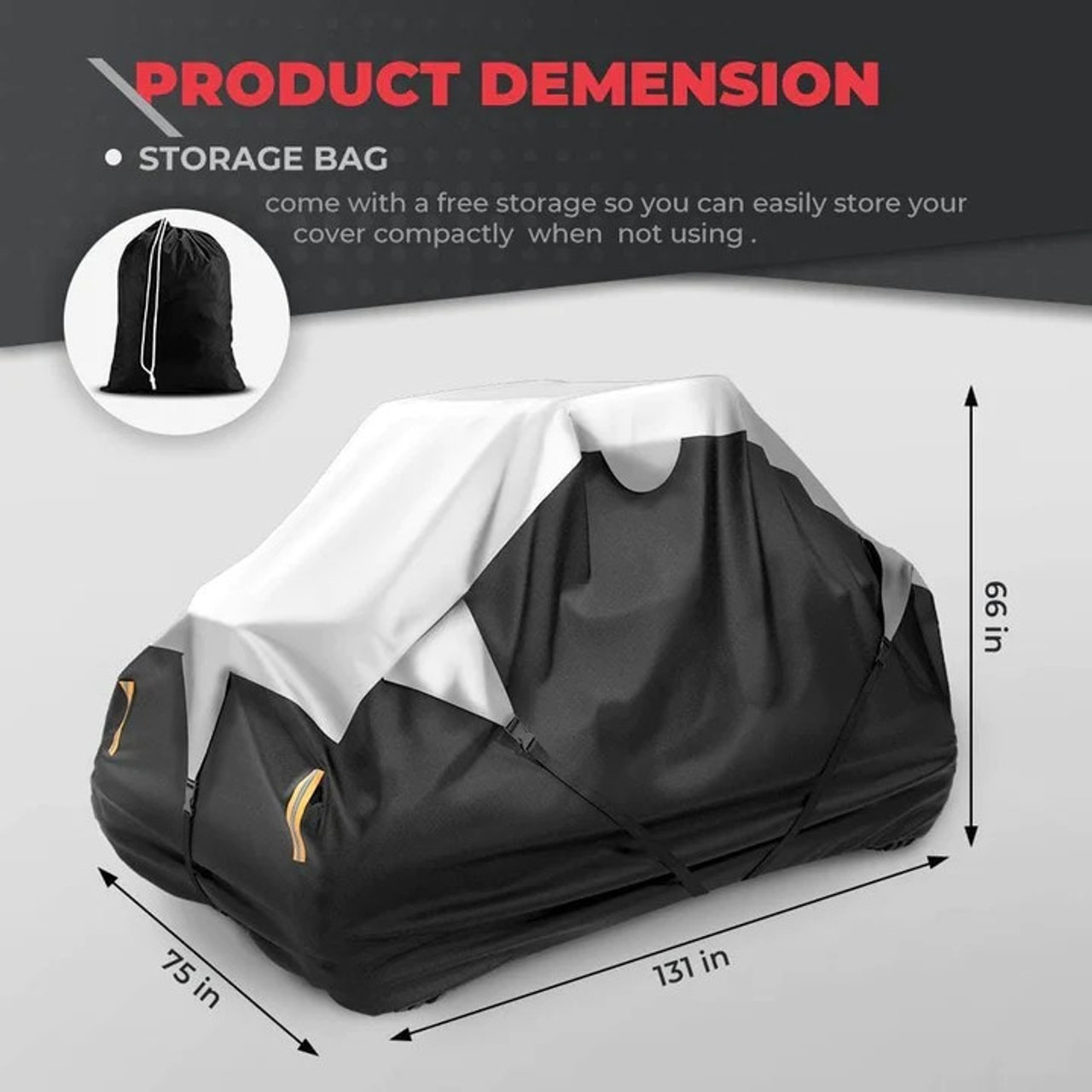  Tusk Tent Pole Bag Black : Automotive