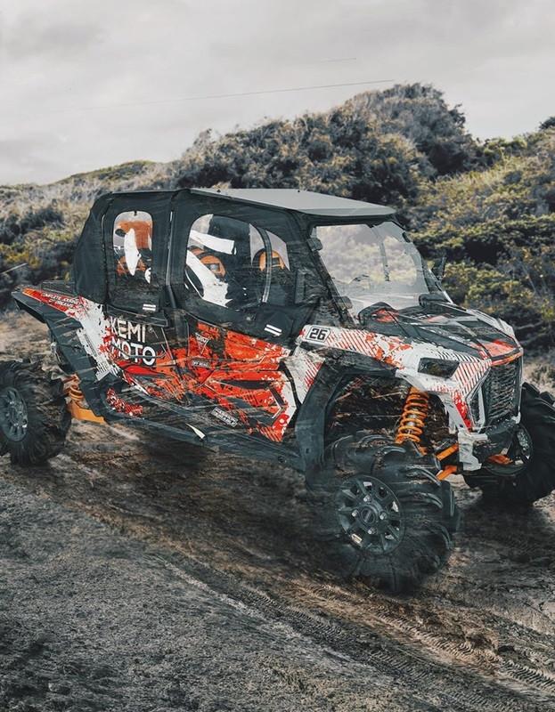Polaris RZR 4 XP 1000 Soft Upper Doors with Metal Door Frame by