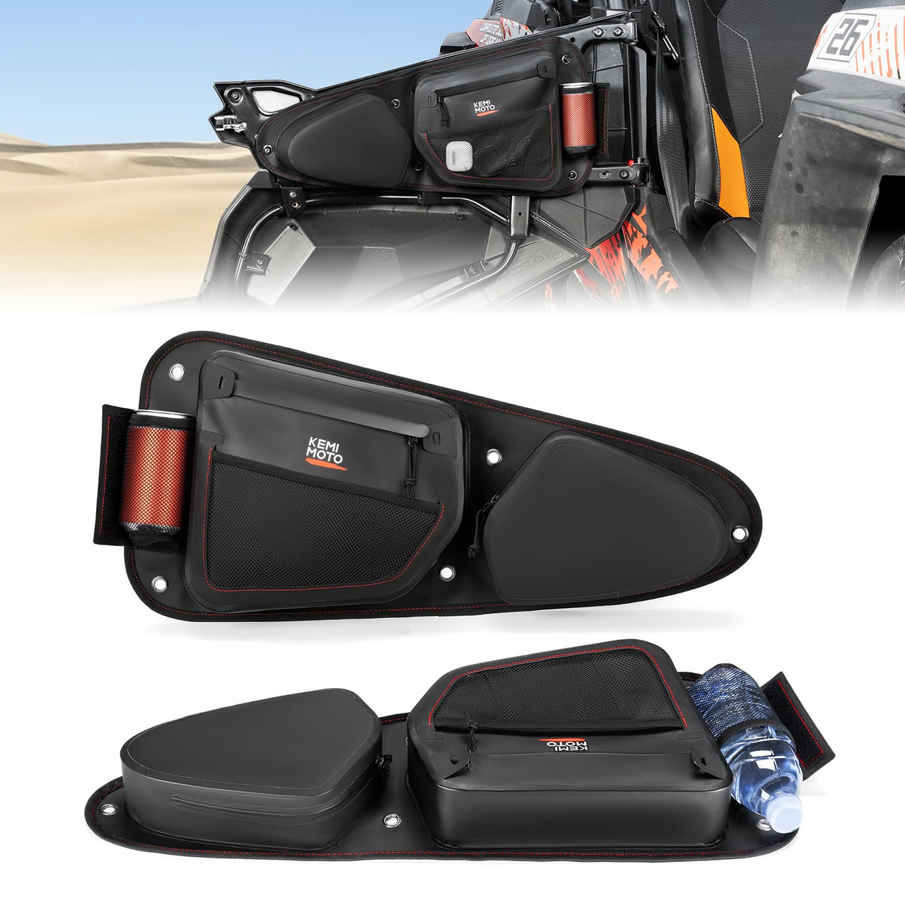 Side Door Bags With Polaris RZR XP 1000 900XC S 900 Front Passenger And Drive