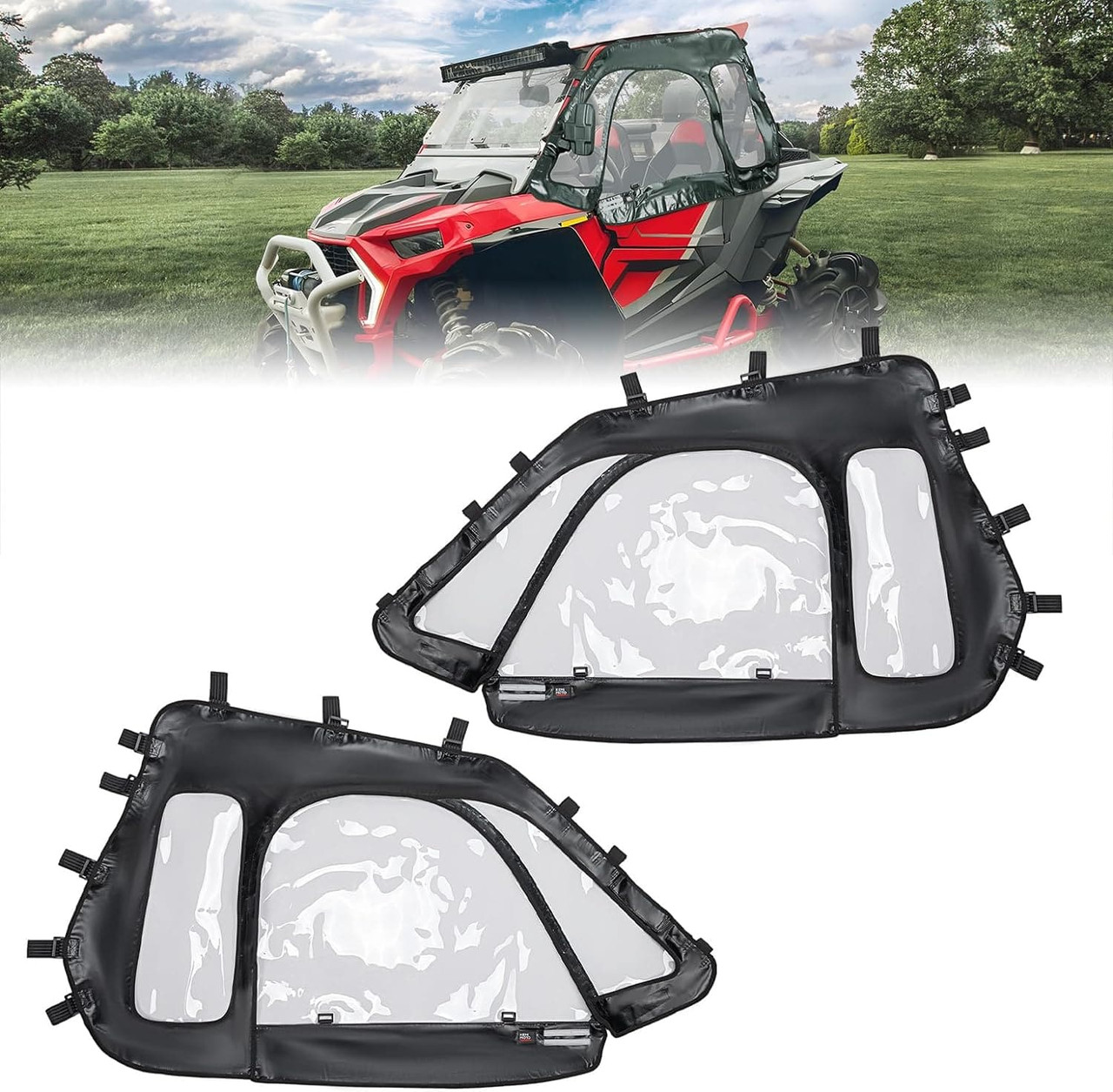 Polaris RZR XP 1000/XP Turbo UTV Soft Upper Door Cab Enclosure Set
