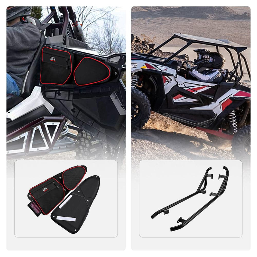 Polaris RZR XP 1000 Front Door Side Door Bags & Side Nerf Bars
