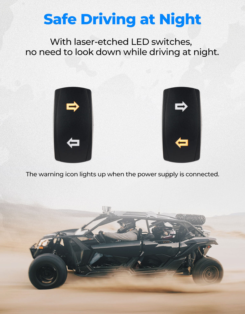 Turning Point ポイントブレイカー 美品 Polaris RZR Plug & Play Turn Signal Kit by Kemimoto B0802-00304-BK