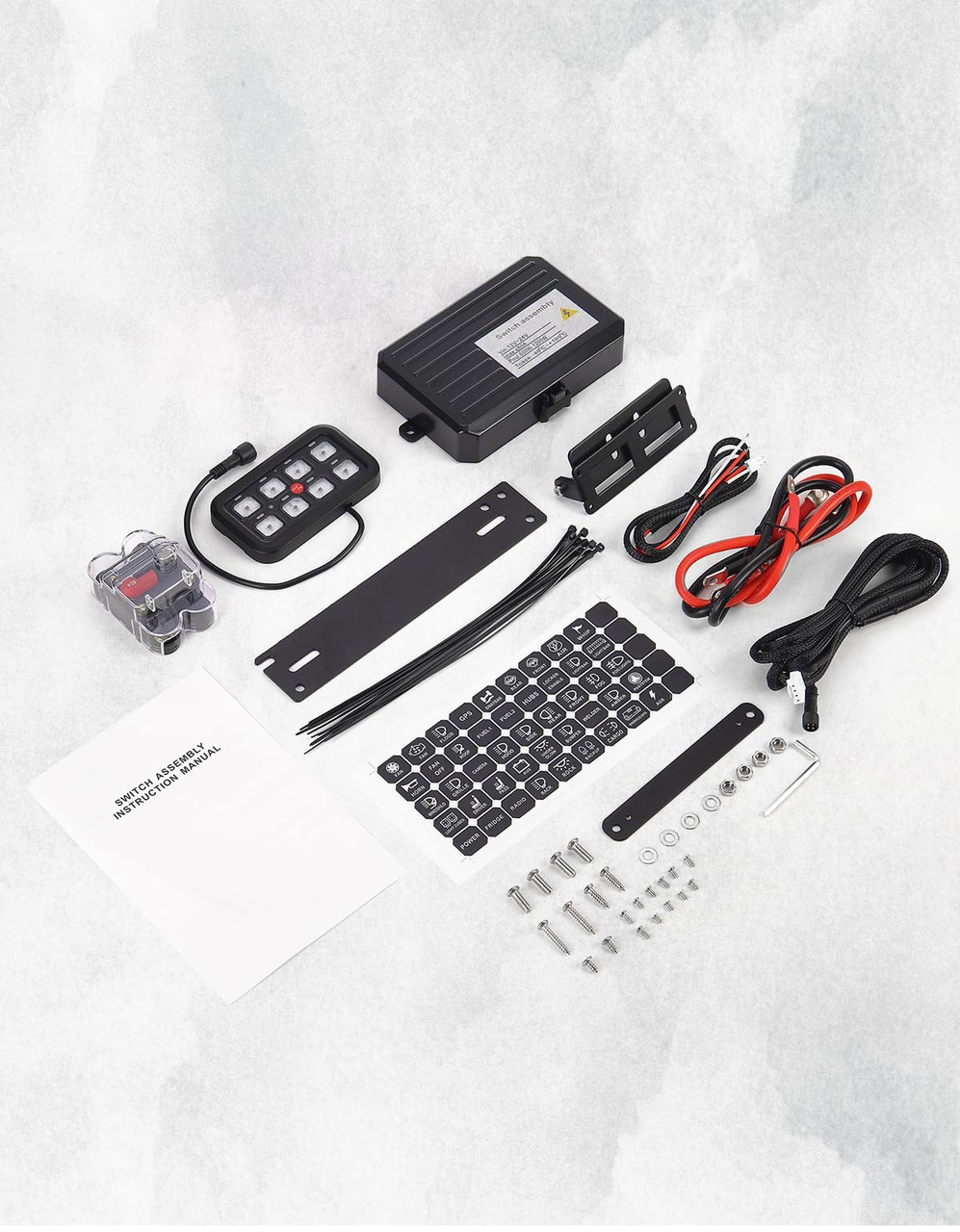 Polaris RZR 12-24V 8 Gang Switch Panel by Kemimoto B0401