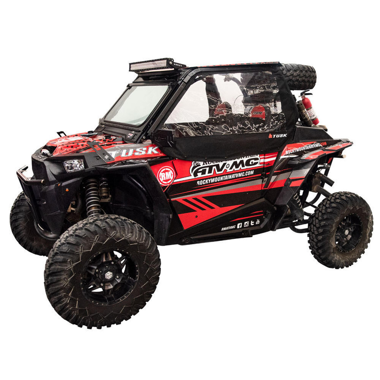 Polaris RZR XP 1000 / XP Turbo Zipperless Upper Doors Kit by Tusk