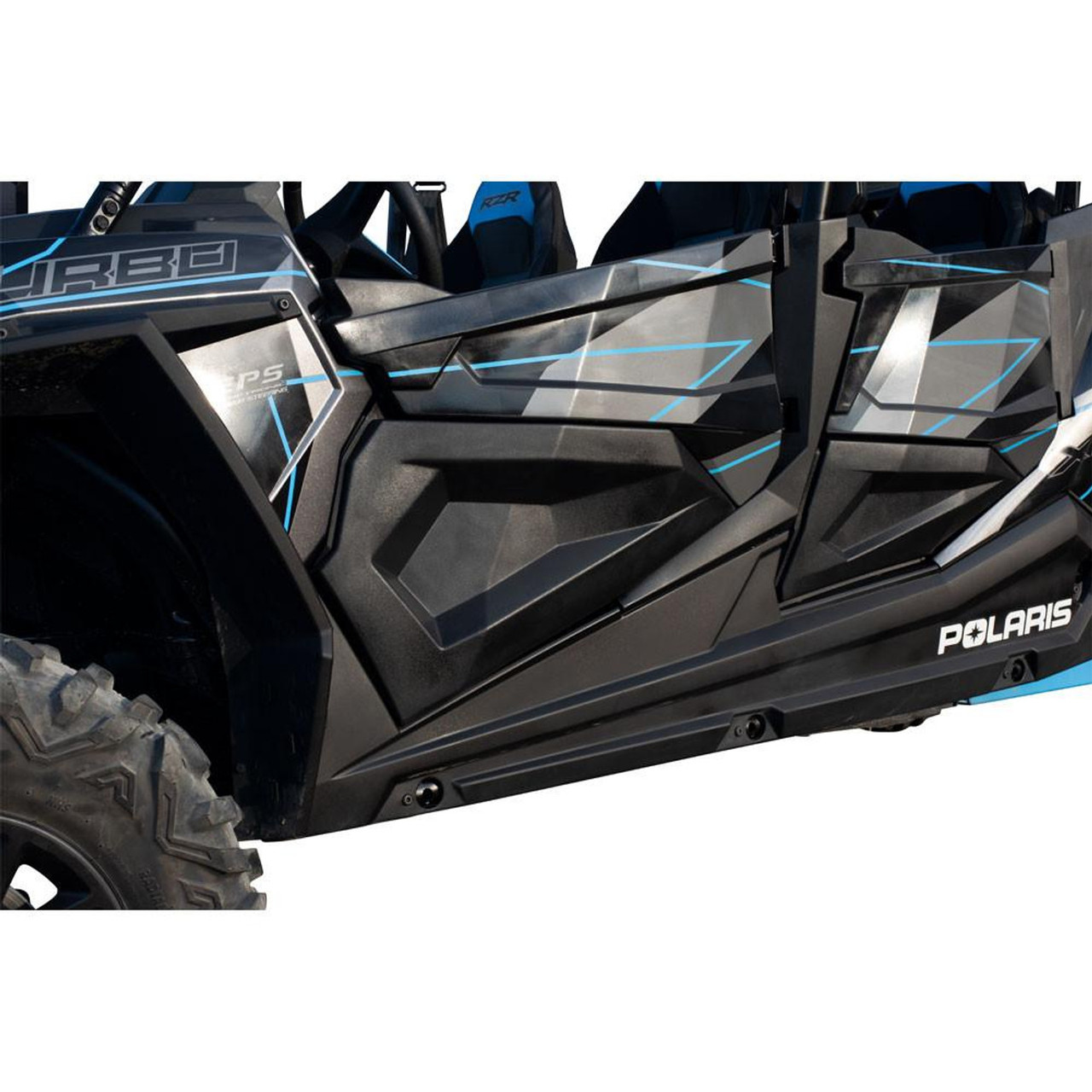 Polaris RZR 4 900/S 1000/XP 1000/XP Turbo Black Lower Door Inserts
