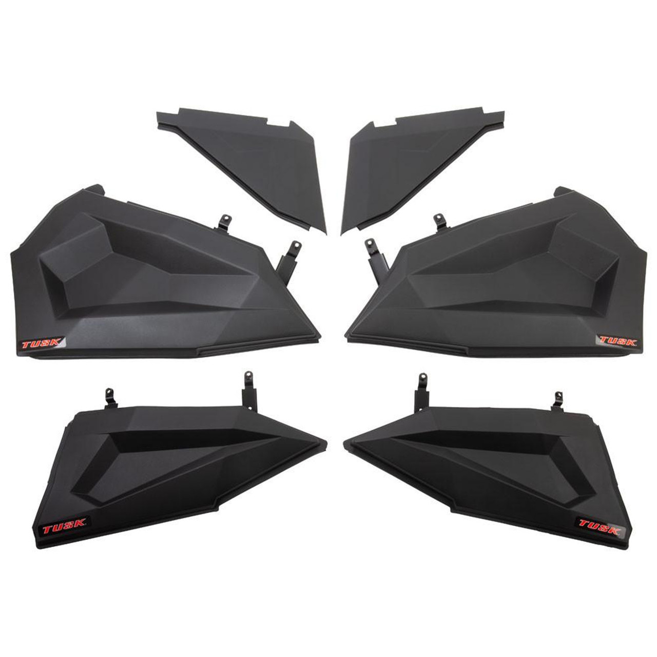 Polaris RZR 4 900/S 1000/XP 1000/XP Turbo Black Lower Door Inserts