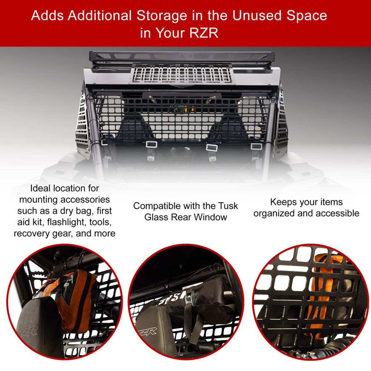 Polaris RZR XP 1000 (2024+) Aluminum MOLLE Panel by Tusk