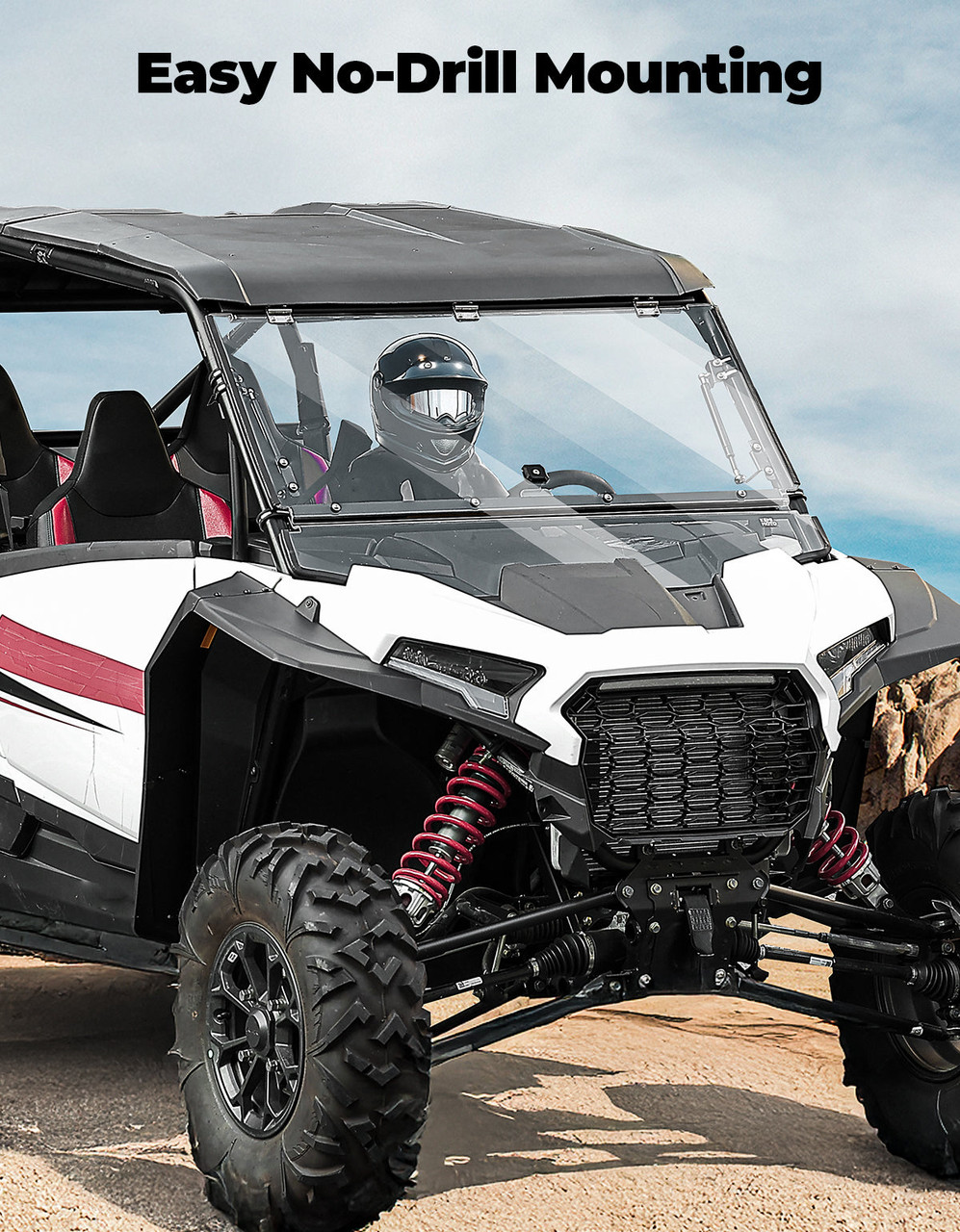 Polaris RZR XP 1000 (2024-2025) Full Flip Split Windshield Window
