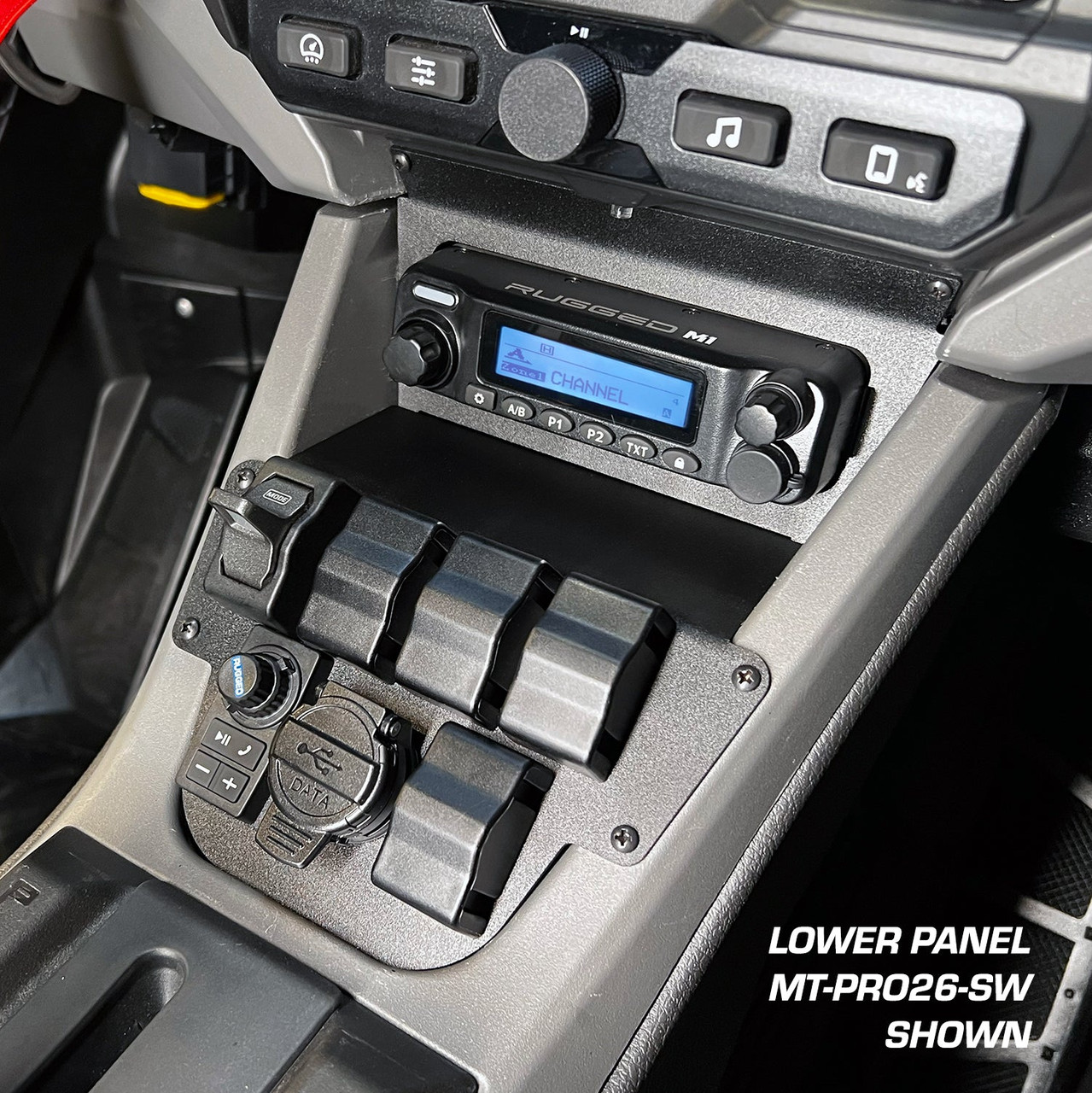 Polaris RZR Pro R Ultimate Lower Accessory Panel with 10.4 Inch