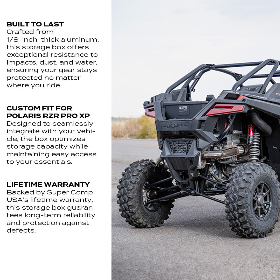 Polaris Rzr Storage Containers Polaris RZR Turbo R/Pro S/ Pro XP Storage Box by Super Comp - FC-201736 ...