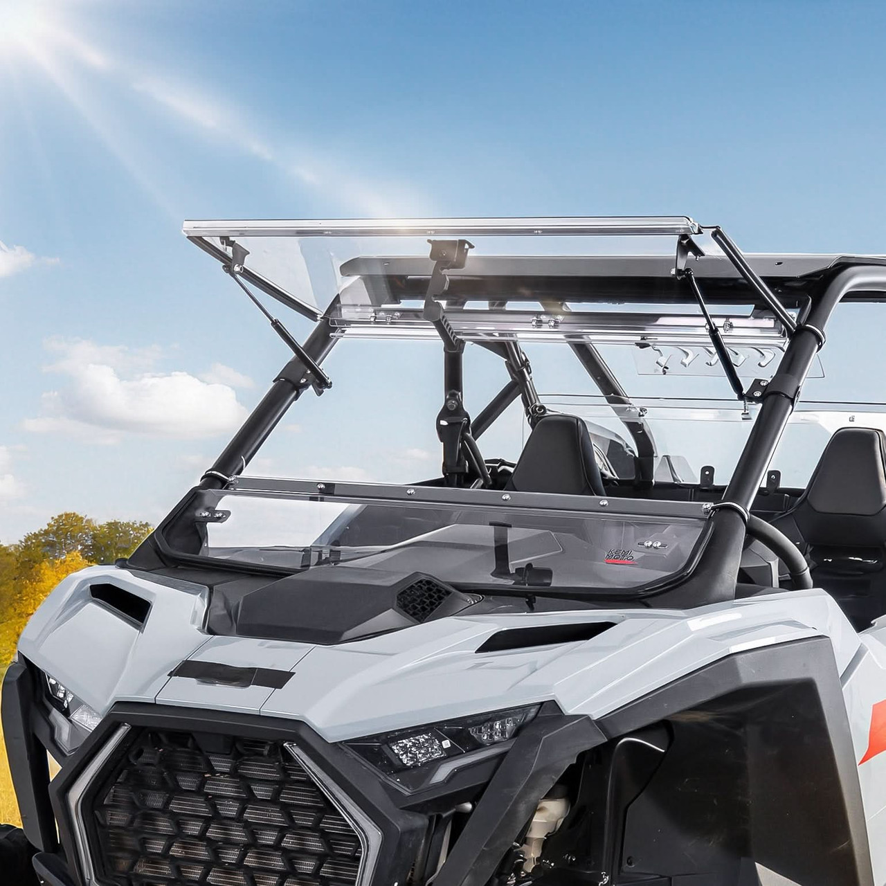 Polaris RZR Pro XP/S 3-IN-1 Flip Windshield by Kemimoto - B0110