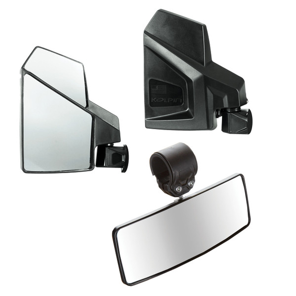 Polaris RZR Side & Rear View Mirror Combo Kit by Kolpin Powersports