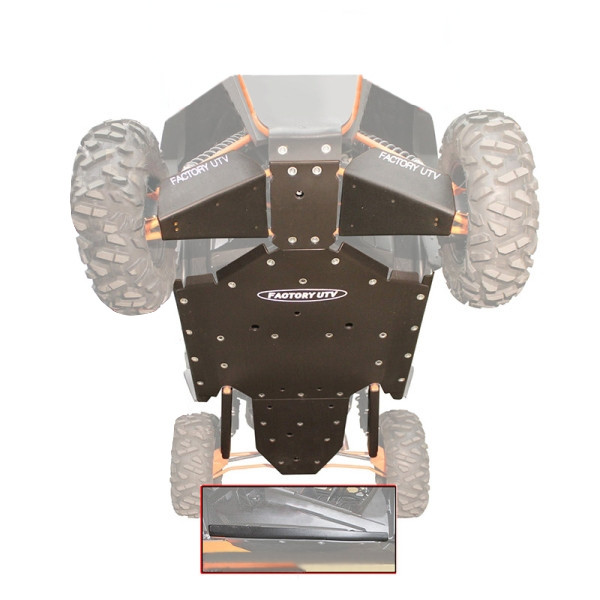 Polaris RZR XP 1000 Ultimate 3/8" UHMW Skid Plate by Factory