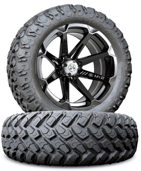 Polaris RZR 170 MSA M12 Diesel Wheels w| EFX Hammer Tires by MSA