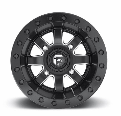 Polaris RZR 14 and 15 Inch Fuel Maverick D928 Matte Black Milled