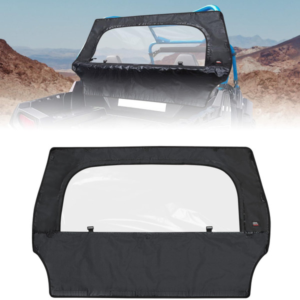 Polaris RZR 570/ 800/ Trail Rear Windshield with Zipper by Kemimoto