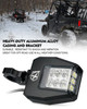 Polaris RZR Destiny Series Anti-Glare Side Mirrors with LED Spot Lights by Xprite