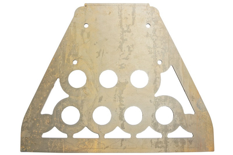 Polaris RZR XP 1000 / XP Turbo Rear Frame Skid Plate Protects The