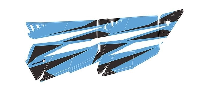 特売❗️リリパットレーン434☆BLUE BOAR Polaris RZR XP 4 1000 / Turbo Stealth Door Graphic Sky Blue & Ride