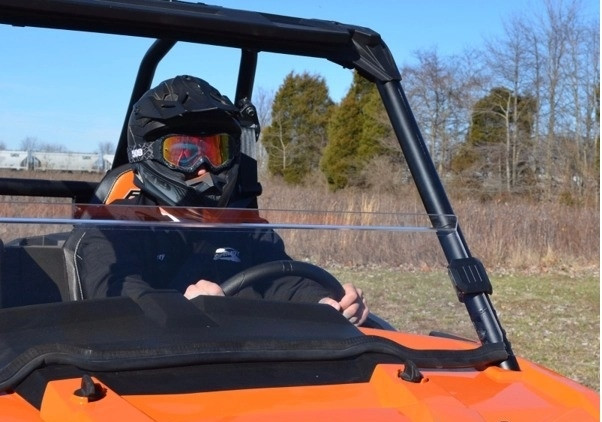 Polaris RZR Xp Turbo Half Windshield by Super ATV HWS-P-RZR-XPT