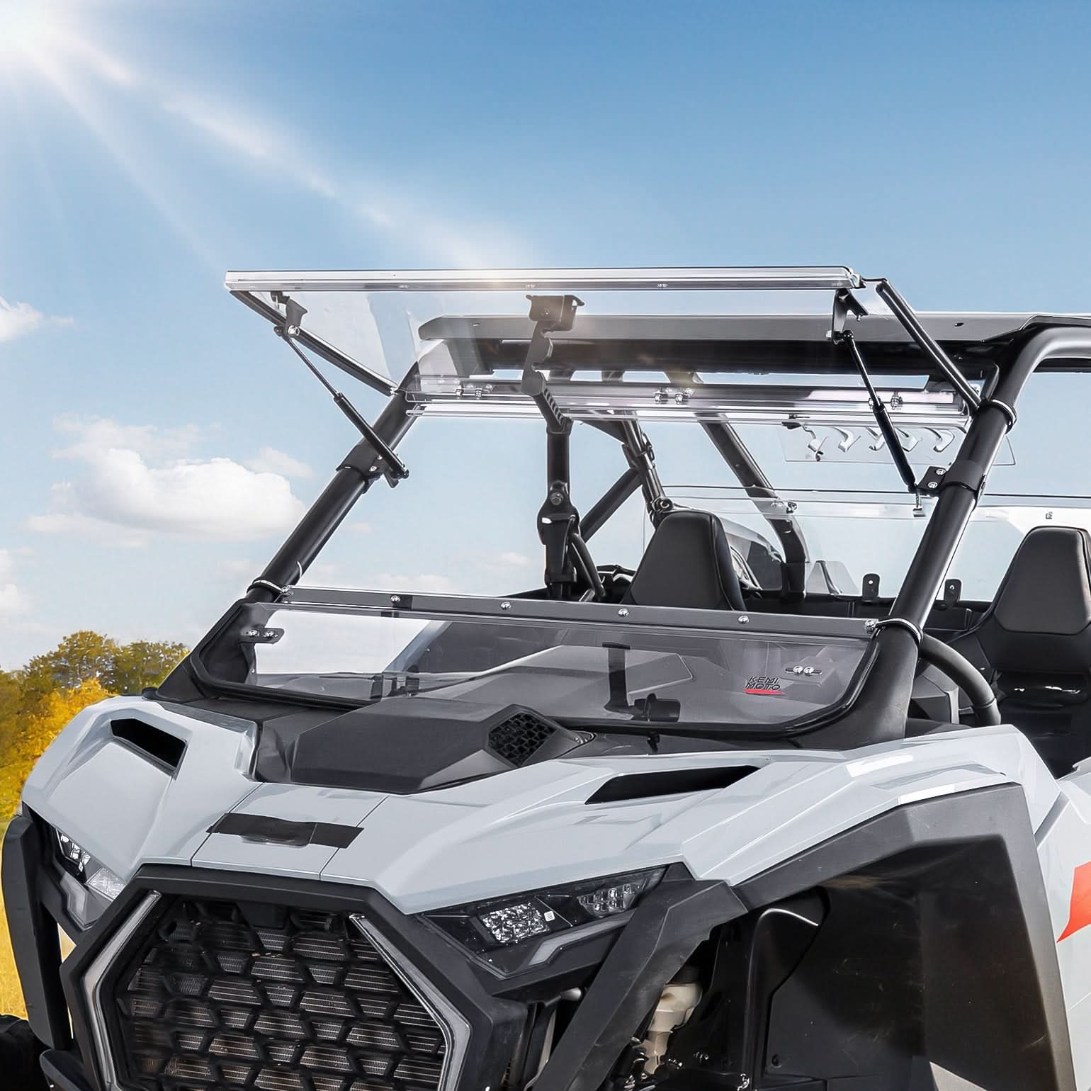 Polaris RZR Pro XP/S 3-IN-1 Flip Windshield by Kemimoto - B0110