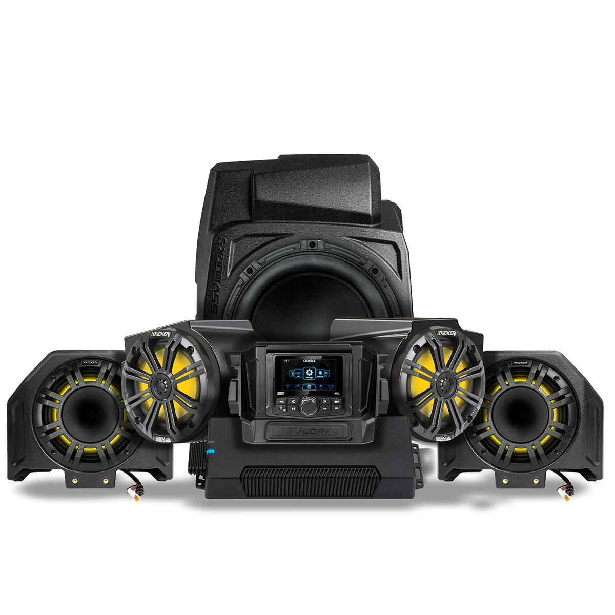 Polaris RZR PRO Series Phase-6 K-Spec 5-Speaker 1400watt System w