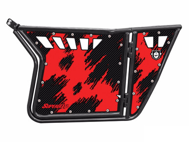 Polaris RZR 570 / 800 / XP 900 Shredded Red Door Graphics by SuperATV