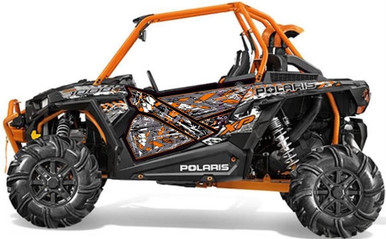 Polaris RZR XP 1000 GenX Two Door Stealth Black Graphics Kit by