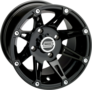 Aluminum Rear Wheel (387B 14X8 4/156 4+4) Black Chrome Gloss for