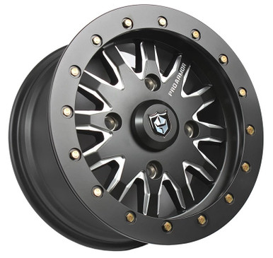 Polaris RZR Wheel: Halo Milled 15x7 - Pro Armor P15078HMBL-X-RZR