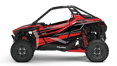 Polaris RZR Pro XP Door & Side Panel Graphic Red / Titanium by Pro