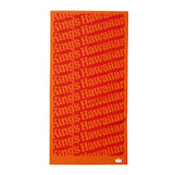 King's Hawaiian towel with logo repeated, front King's Hawaiian towel with logo repeated, front