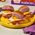 King's Hawaiian Ube Coconut Rolls Made into Egg cheese and bacon sliders