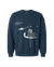 Front of King’s Bakery Sign Heritage Crewneck on white background