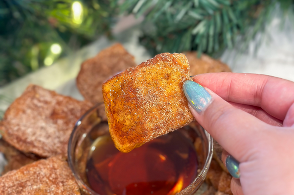 Eggnog French Toast Bites