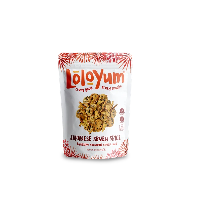 LoloYum Matcha Furikake Seaweed Snack Mix, 6 oz