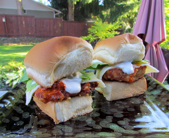 Buffalo Chicken Sweet Roll Sliders