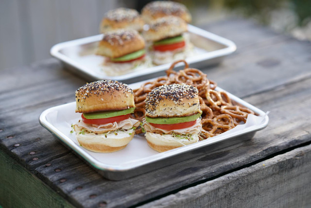 "Everything" Cream Cheese Sliders