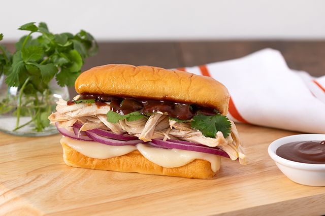 Melted BBQ Chicken Sub Sandwich