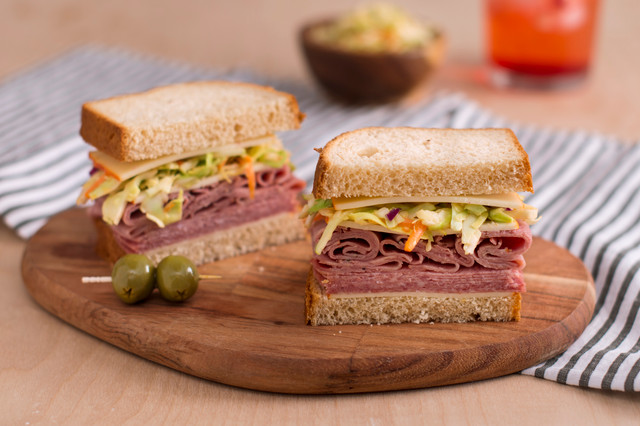 Pastrami Salami & Apple Slaw Stacker