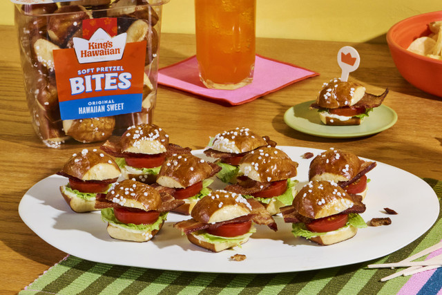 Mini BLT Pretzel Bites