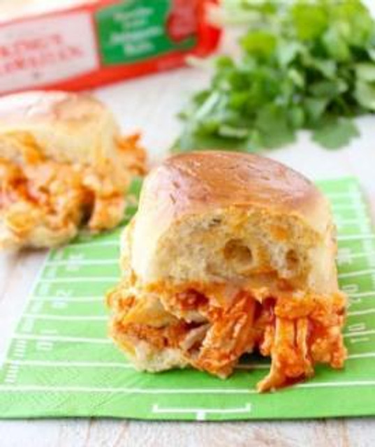 Jalapeño Buffalo Chicken Dip Sliders