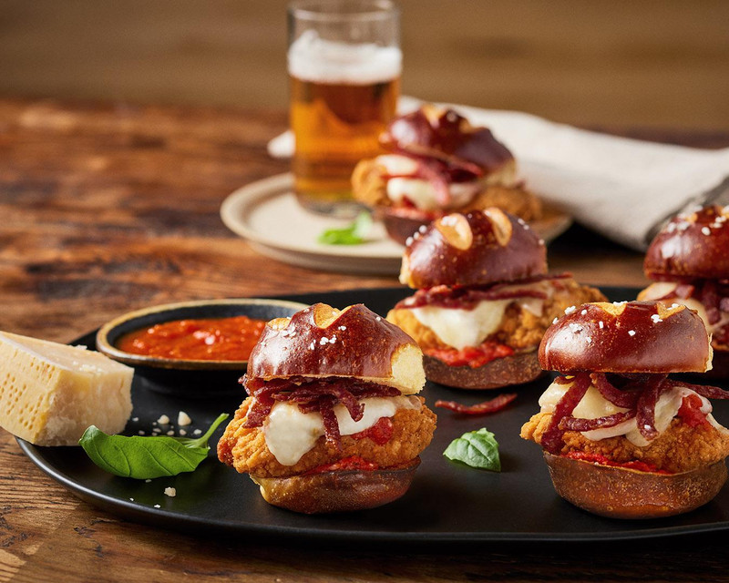 Chicken Parm-eroni Sliders