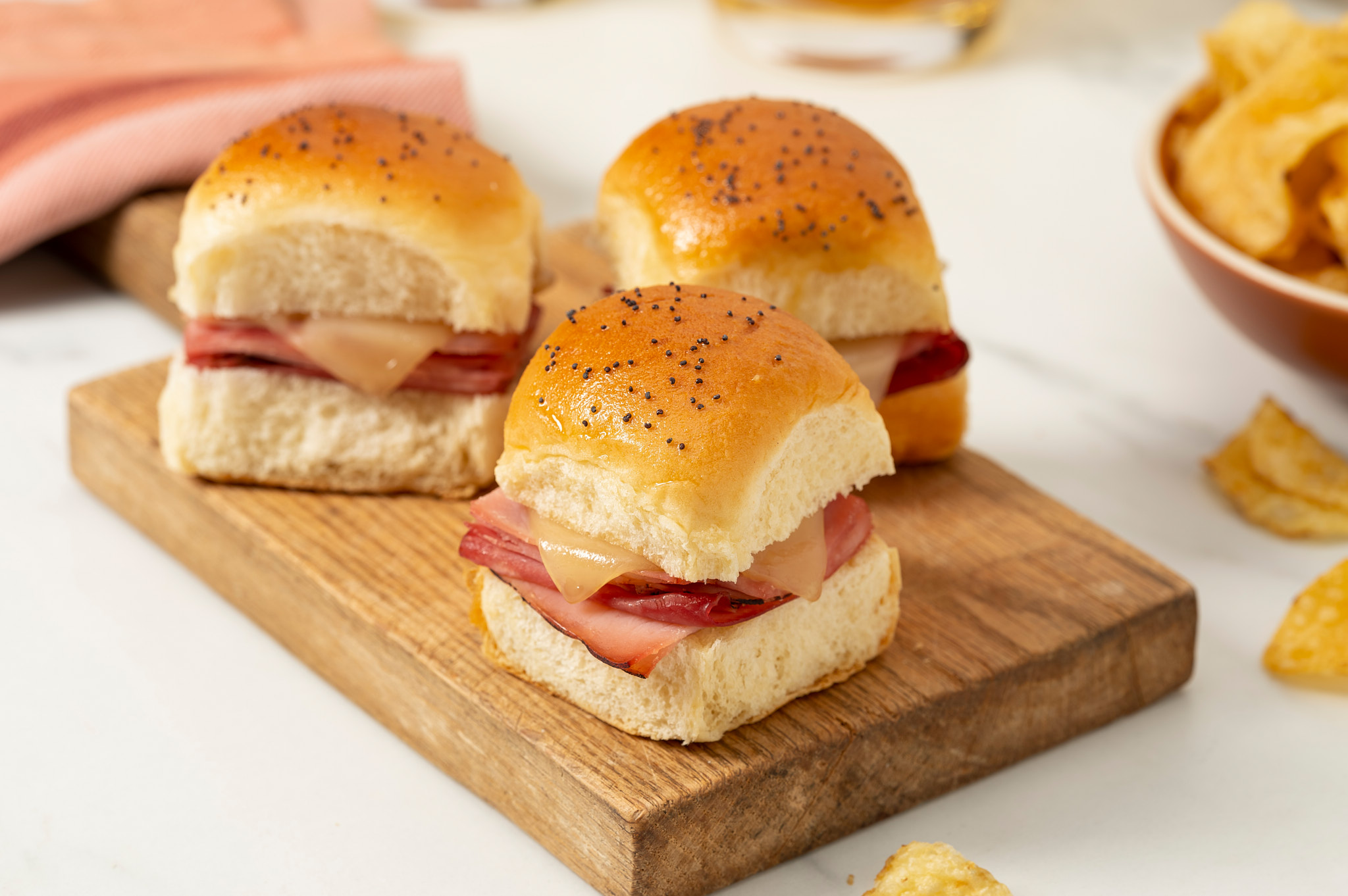 Hawaiian Ham and Swiss Sliders