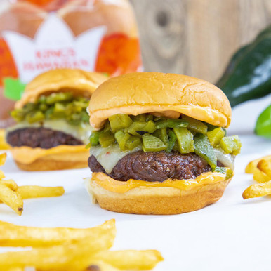 Spicy Poblano Burger Recipe | King's Hawaiian