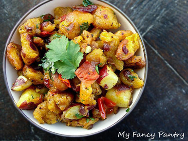 Masala Bread Upma Indian Breakfast