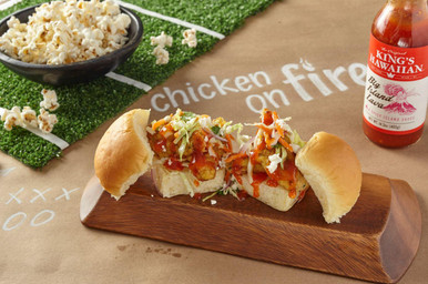 Fried Lava Chicken Slider with Creamy Slaw