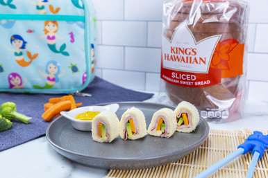 Ham Turkey Sushi Rolls Recipe | King's Hawaiian