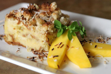 Coconut Pineapple Bread Pudding