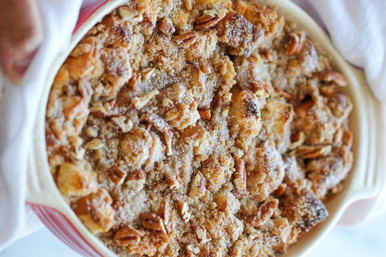 Baked Pumpkin Cream Cheese French Toast